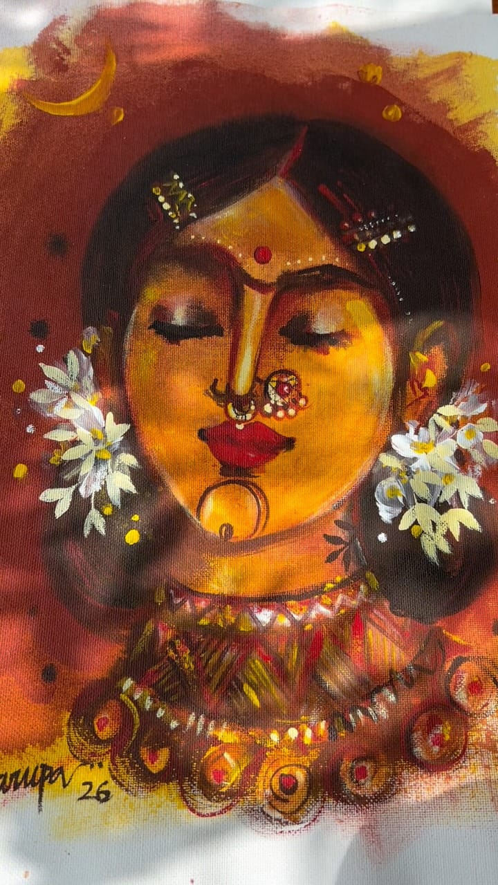 Post 2 by Mona Biswarupa |Artist on Instagram (video)