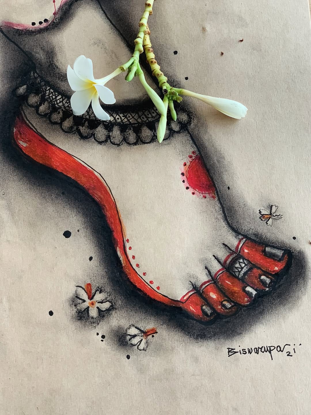 Post 10 by Mona Biswarupa |Artist on Instagram (image)