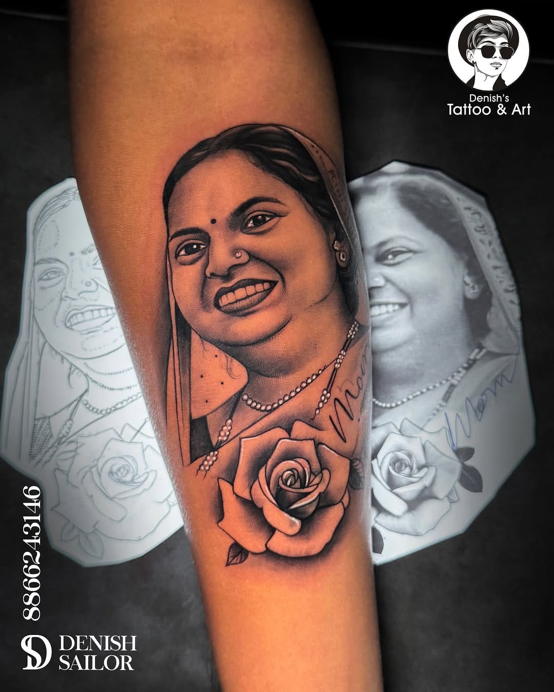 Post 8 by Denish tattoo/ Tattoo artist on Instagram (carousel)