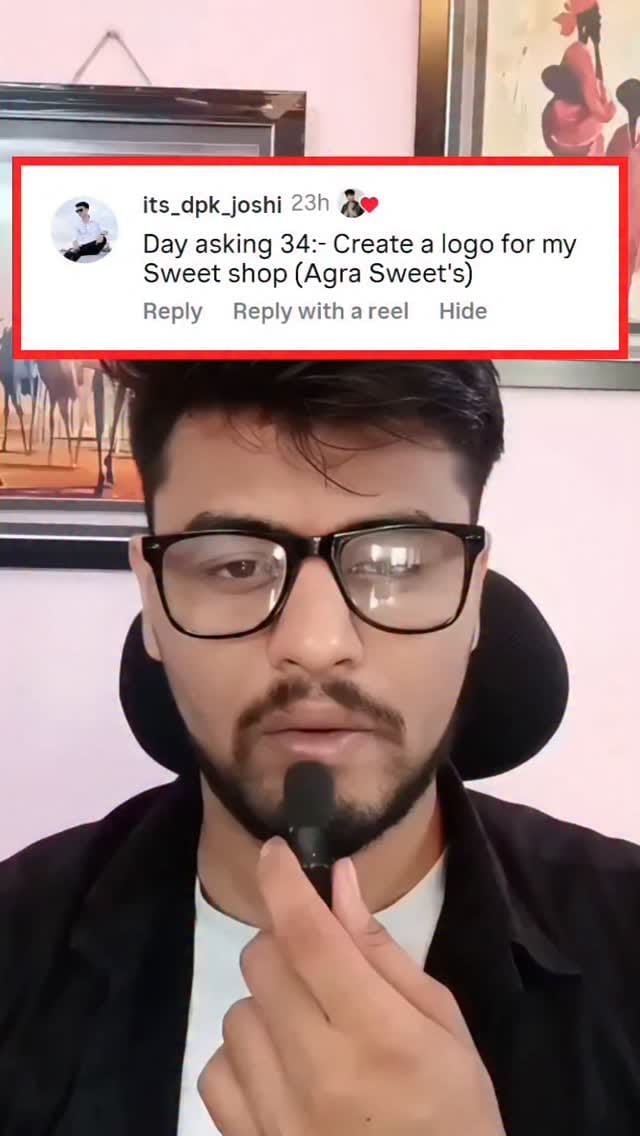 Post 9 by Graphic designer |  Piyush on Instagram (video)