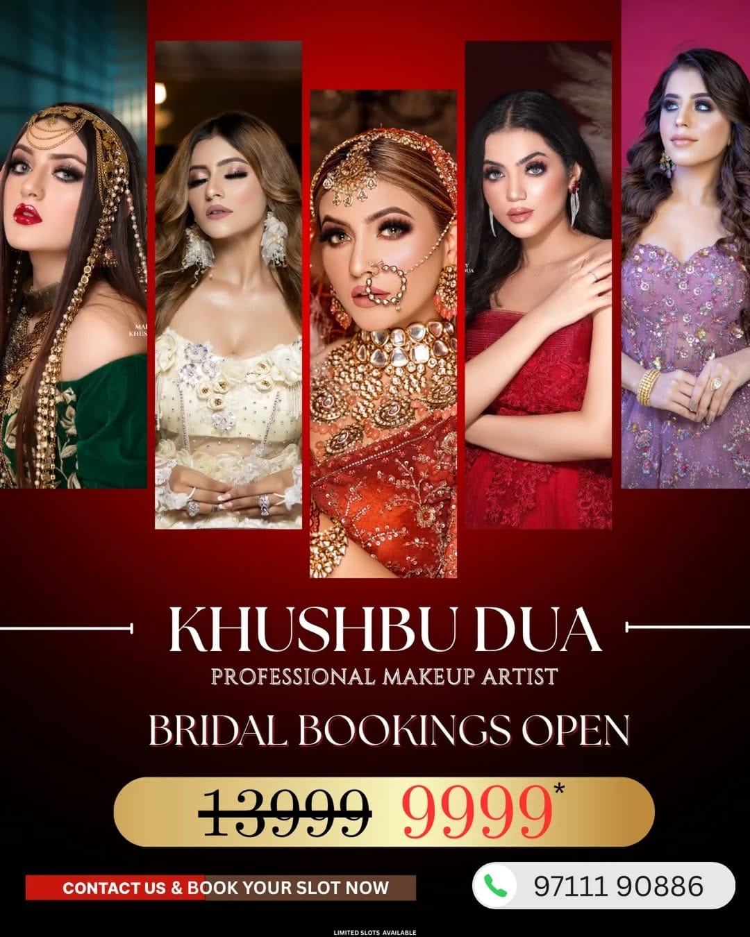 Post 10 by Khushbu Dua | Bridal Make-up Artist | Delhi 💄 on Instagram (image)