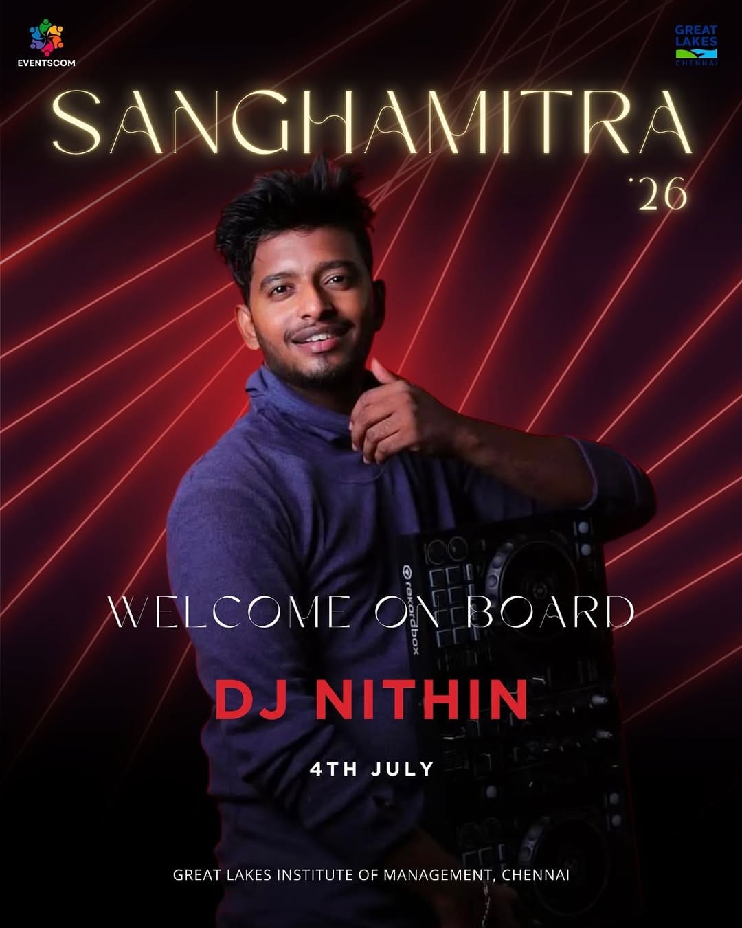 Post 5 by DJ Nithin on Instagram (image)