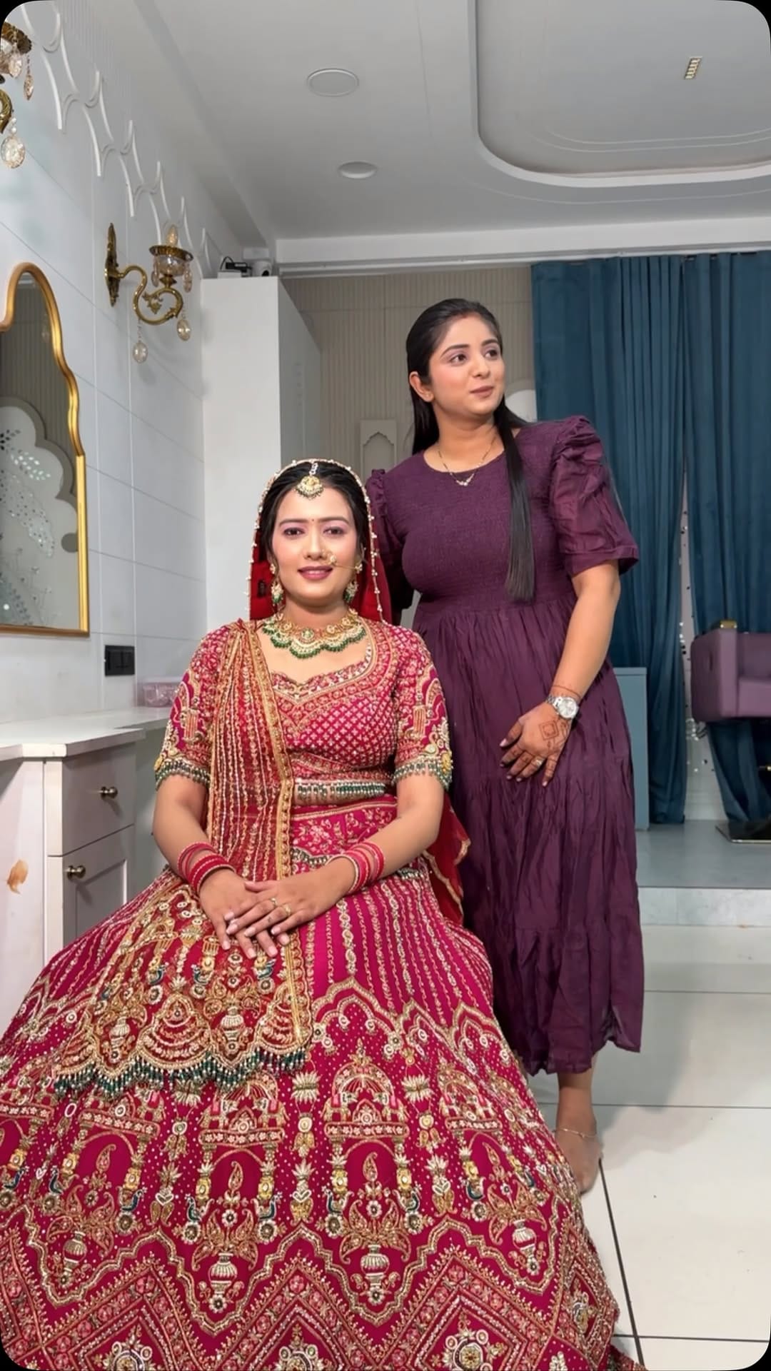 Post 9 by Sejal Dholariya🧿 Shrungar Bridal Studio on Instagram (video)