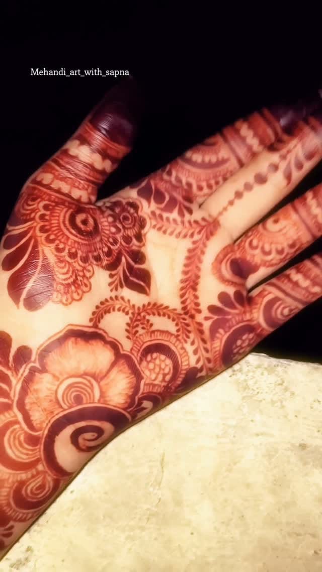 Post 6 by mehandiartwithsapna - Chhattisgarh based mehndi artist on Instagram (video)