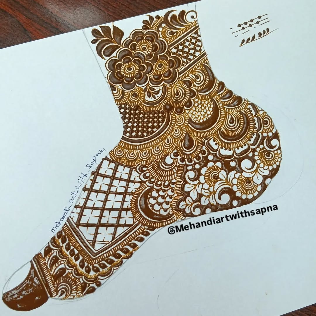 Post 8 by mehandiartwithsapna - Chhattisgarh based mehndi artist on Instagram (carousel)