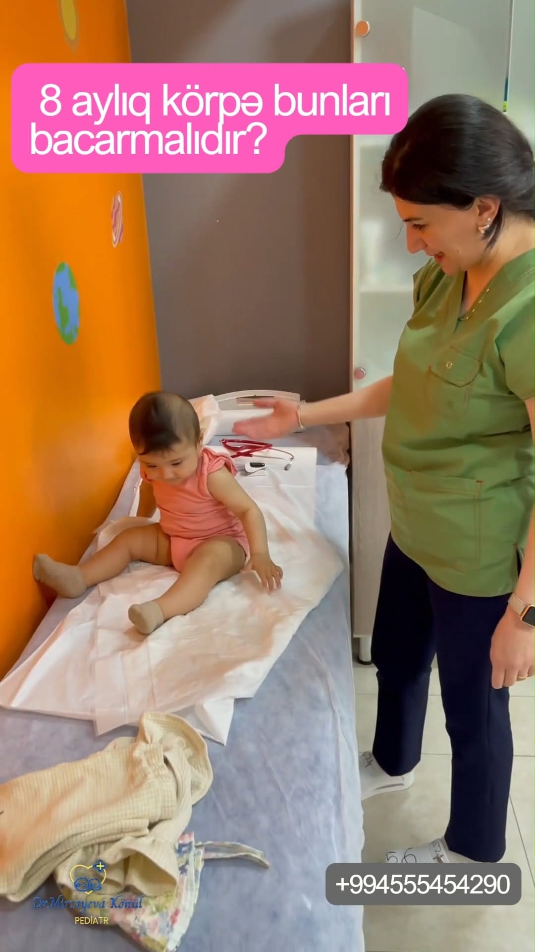 Post 8 by DR. Könül Mirzəyeva | Pediatr on Instagram (video)