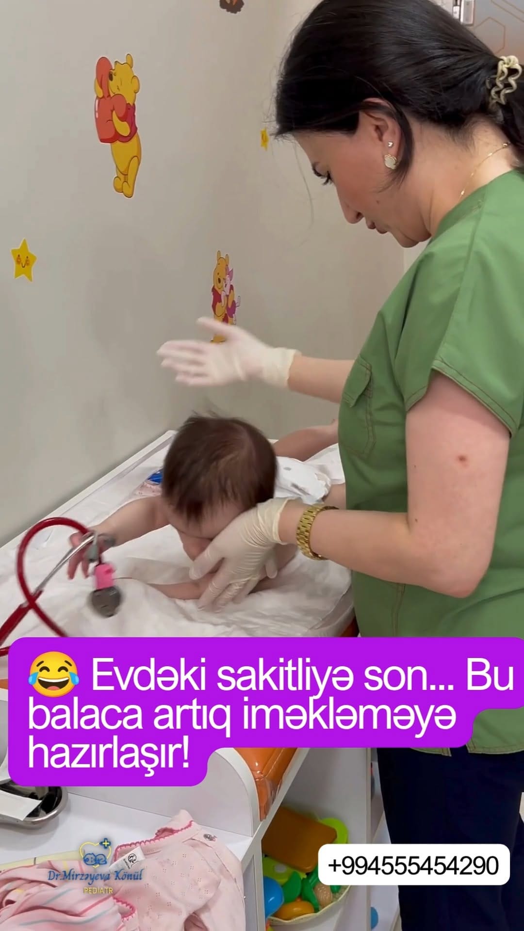 Post 2 by DR. Könül Mirzəyeva | Pediatr on Instagram (video)