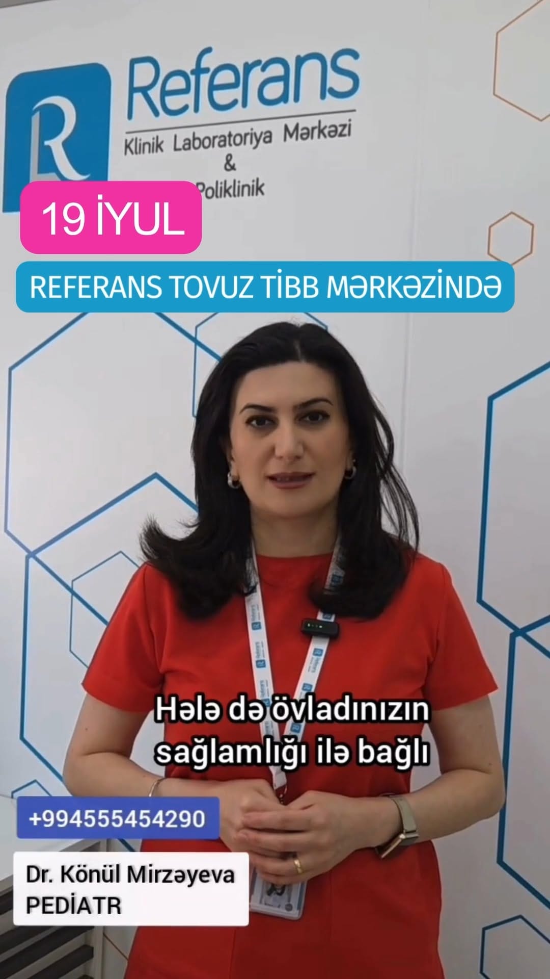Post 6 by DR. Könül Mirzəyeva | Pediatr on Instagram (video)