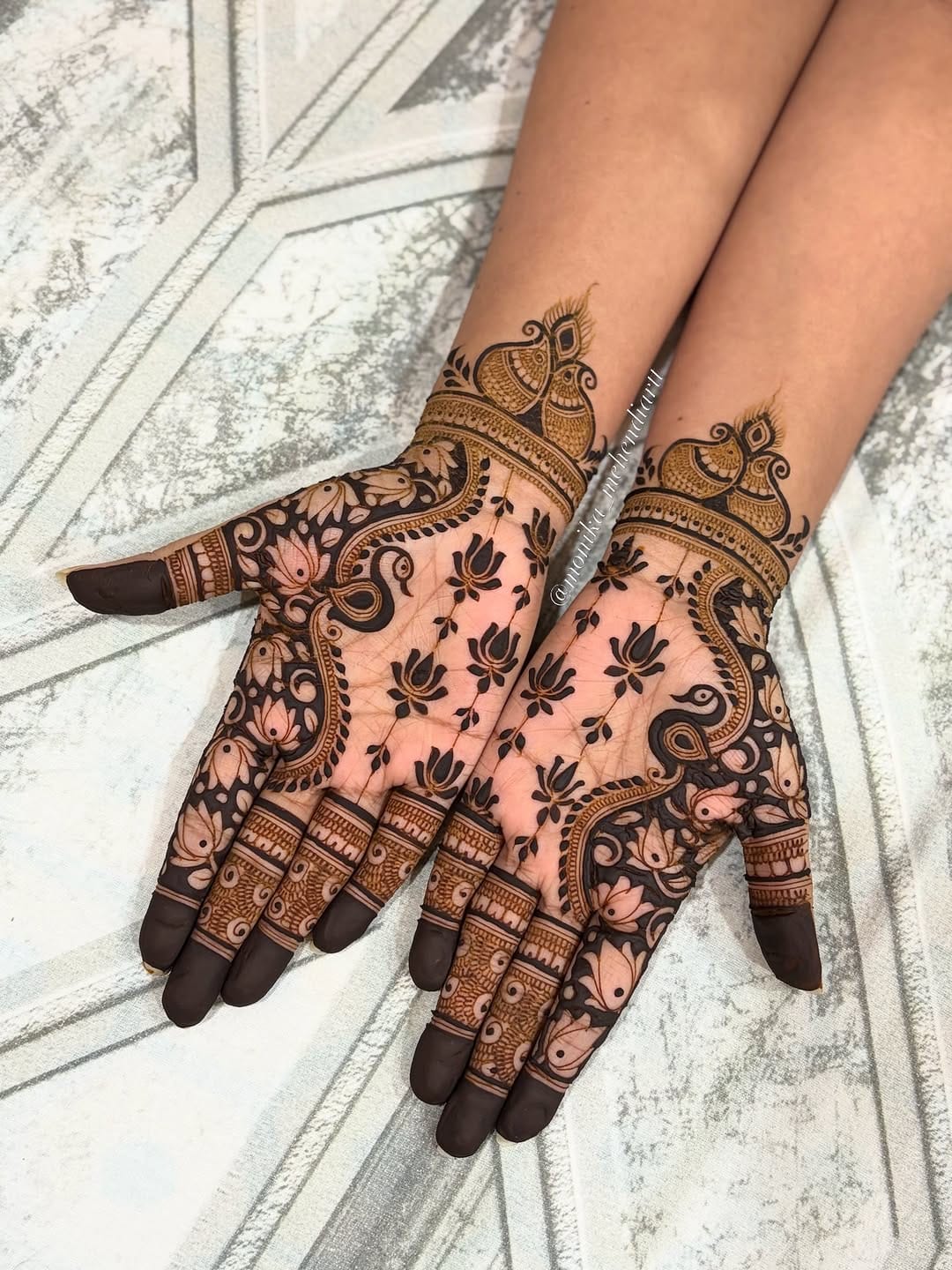 Post 2 by Monika Suthar | Mehendi artist on Instagram (carousel)