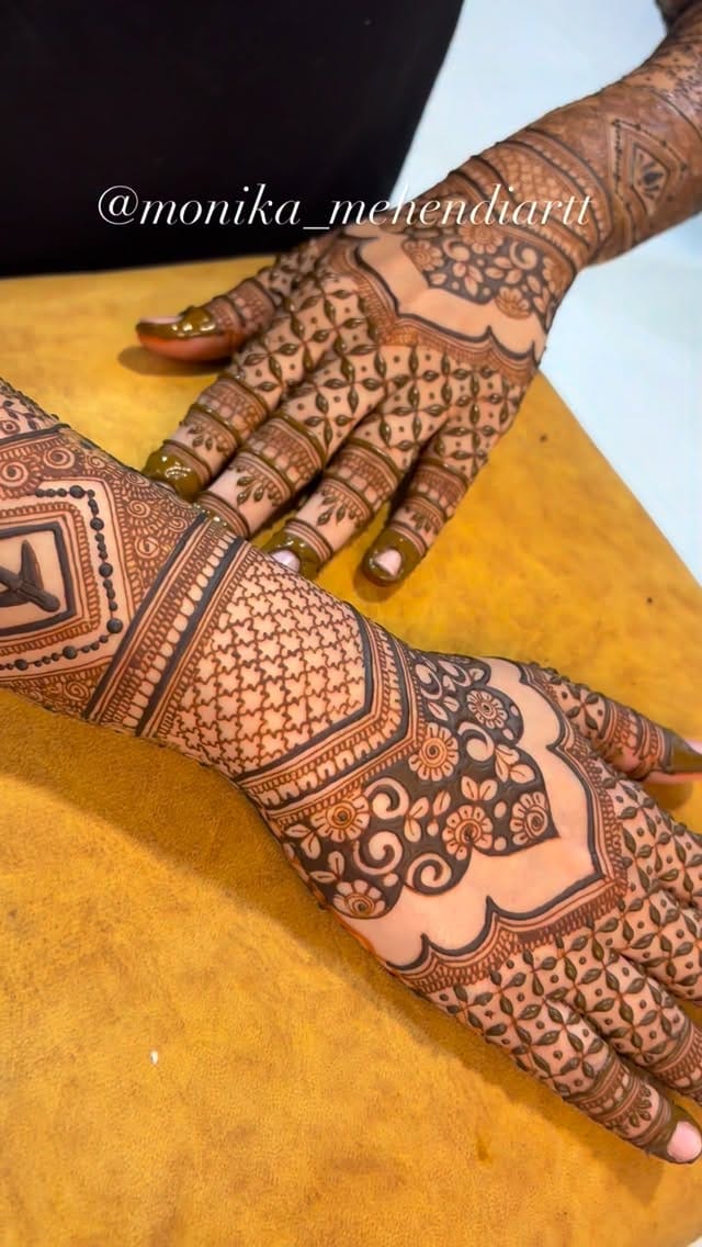 Post 9 by Monika Suthar | Mehendi artist on Instagram (video)