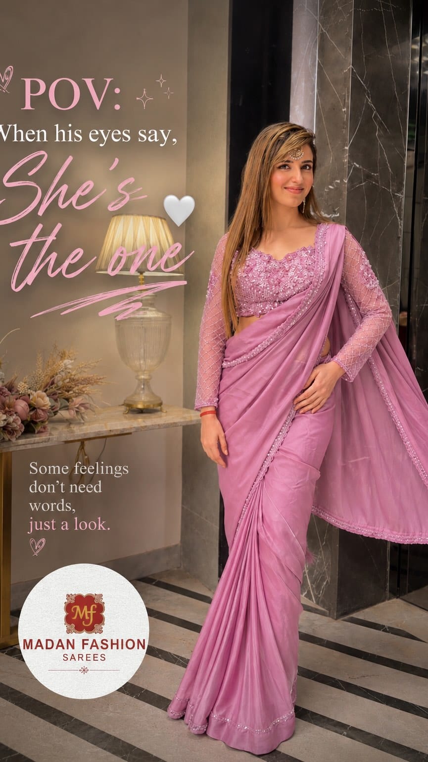 Post 6 by Madan Fashion Sarees on Instagram (video)