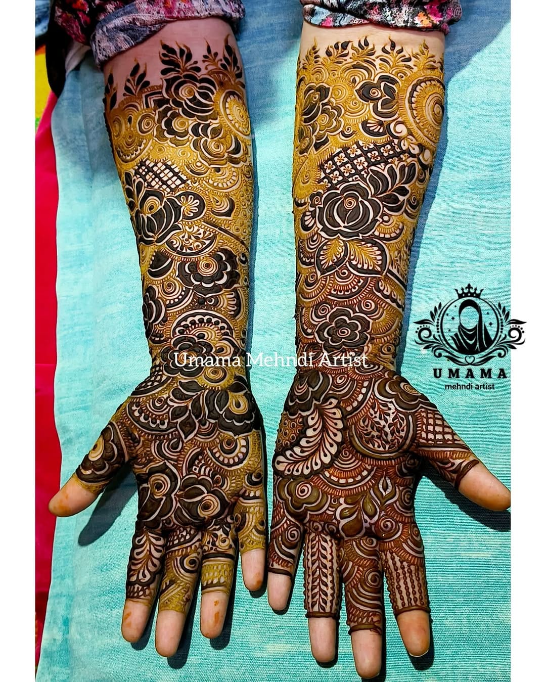Post 10 by Umama  Rafi Khan | Mumbai | Mehndi Artist on Instagram (carousel)