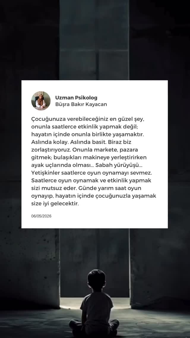 Post 6 by Uzman Psikolog Büşra Bakır Kayacan on Instagram (video)