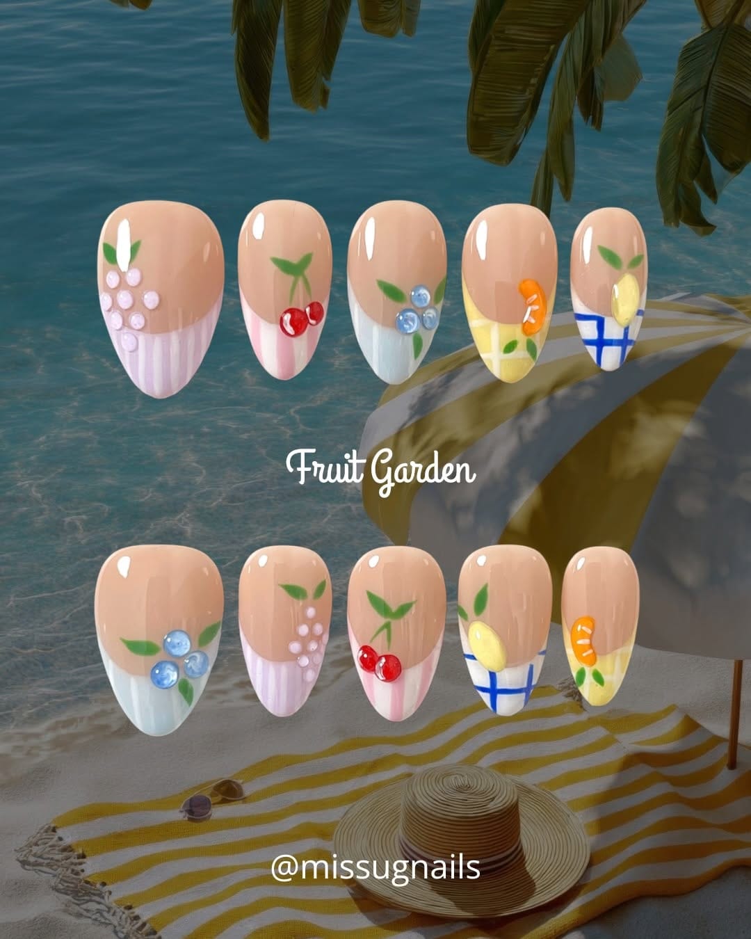 Post 2 by MissUG Nails ｜3D Press On Nails in Gel on Instagram (carousel)