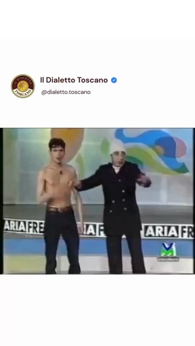 Post 8 by Il Dialetto Toscano on Instagram (video)