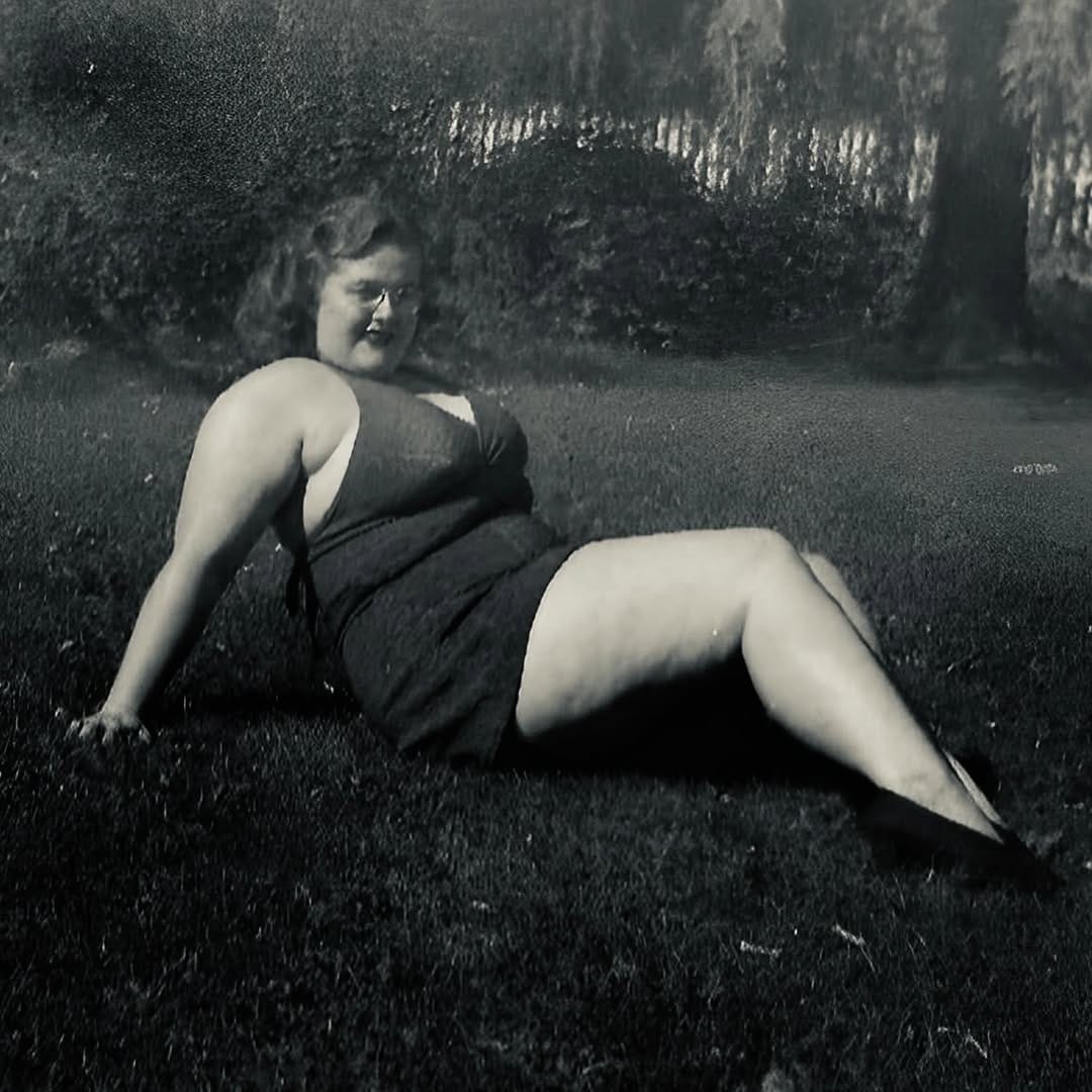 Post 8 by Historical Fat People on Instagram (carousel)