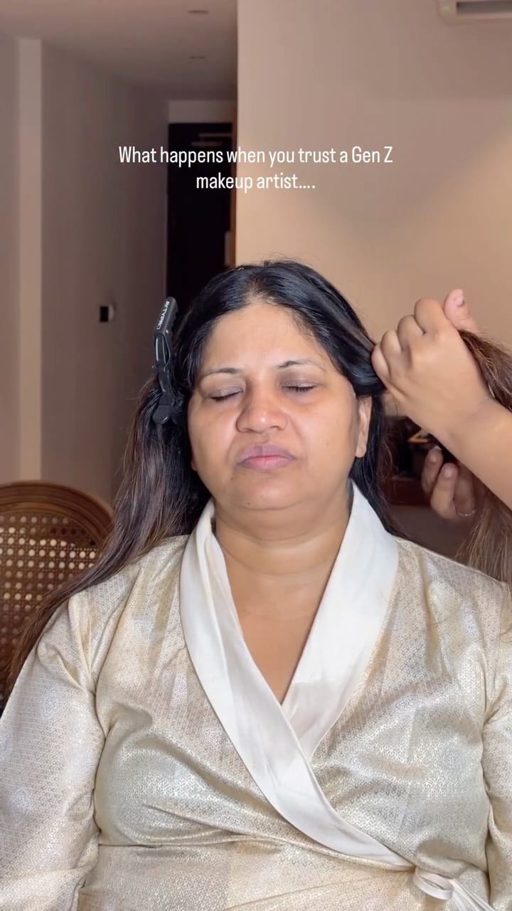Post 5 by Rishika Rathod || makeup Artist Raipur on Instagram (video)