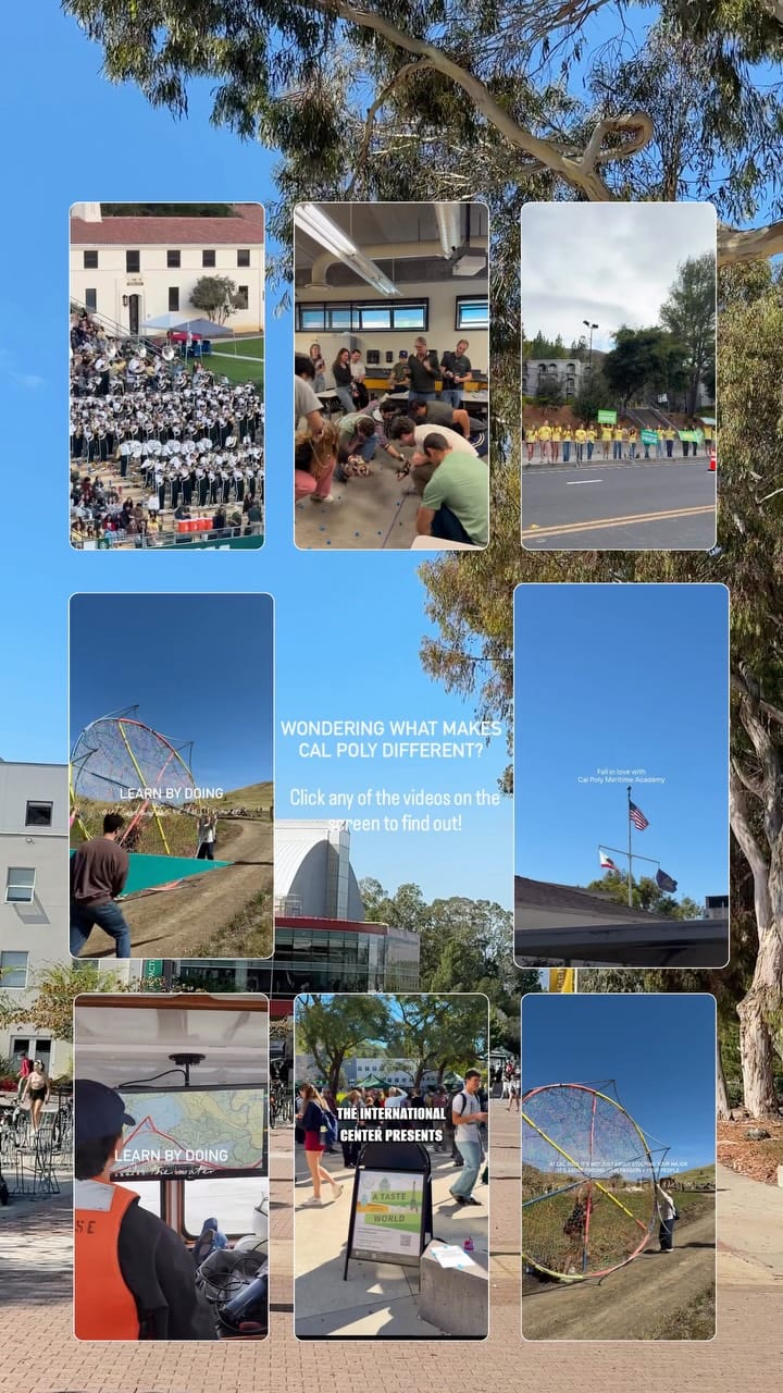 Post 4 by Cal Poly Admissions on Instagram (video)
