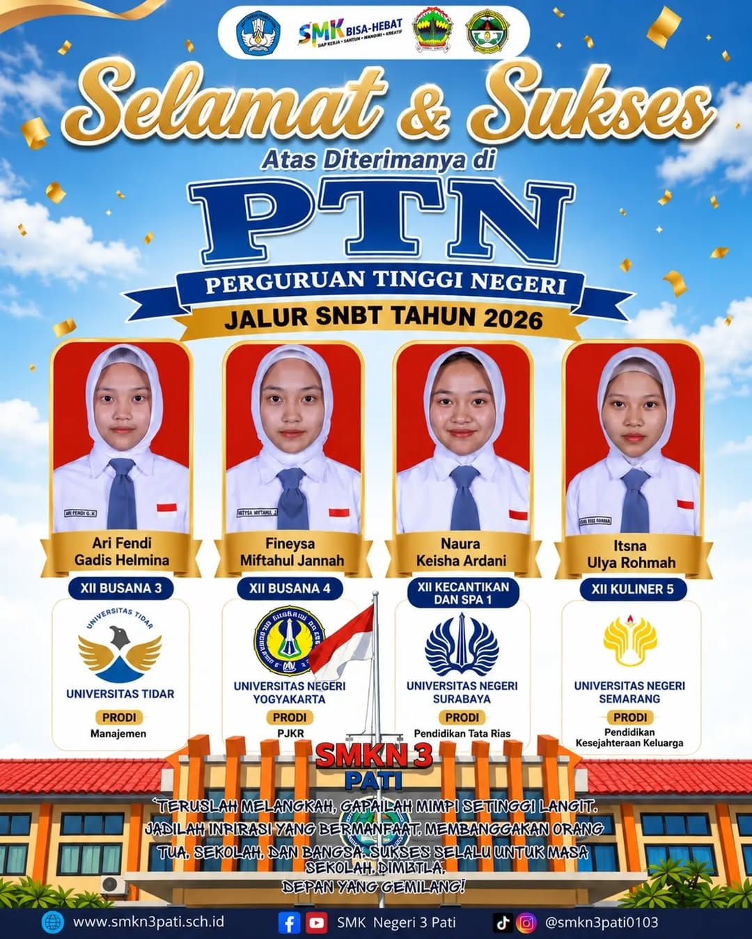 Post 9 by SMK Negeri 3 Pati on Instagram (image)