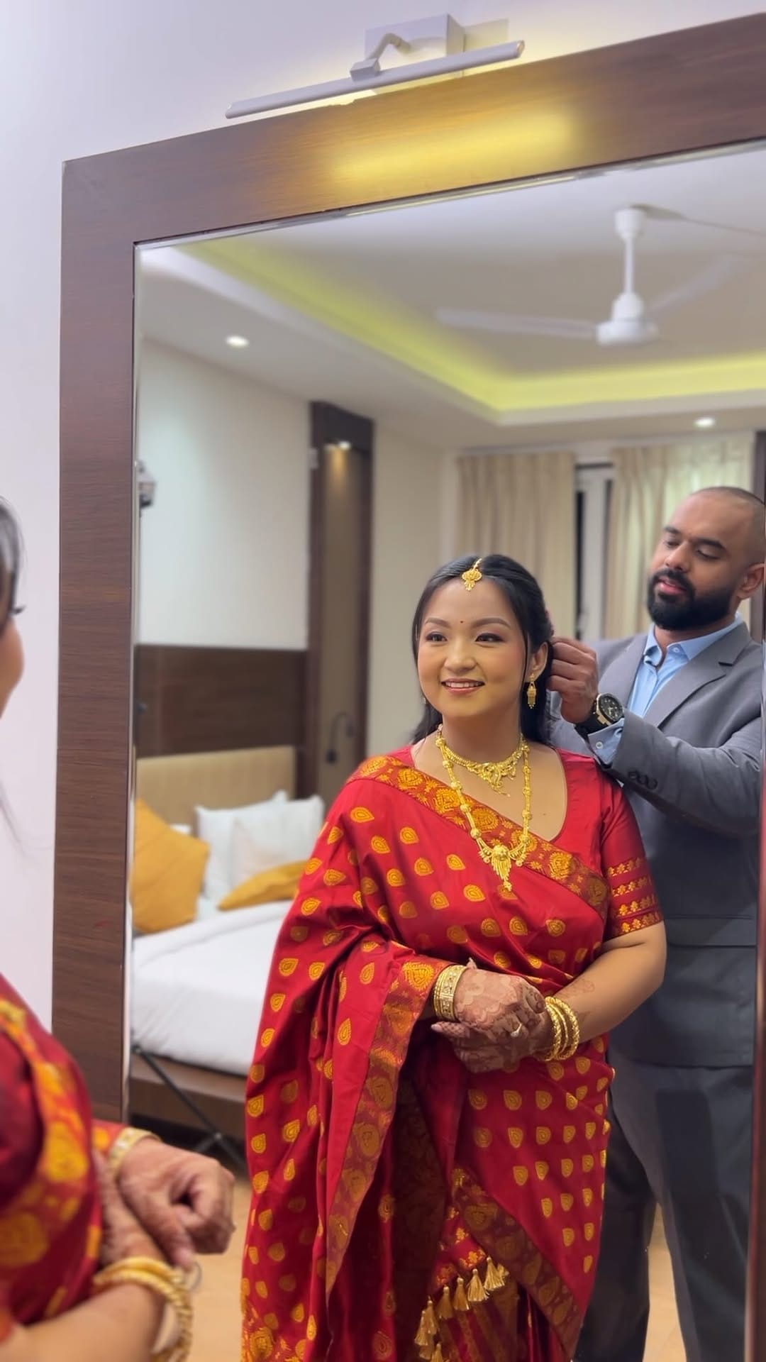 Post 10 by Afreen Hussain | Bridal Makeup Artist | Guwahati on Instagram (video)