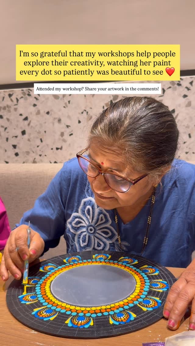 Post 5 by Pritupriya Das | Mandala Artist on Instagram (video)