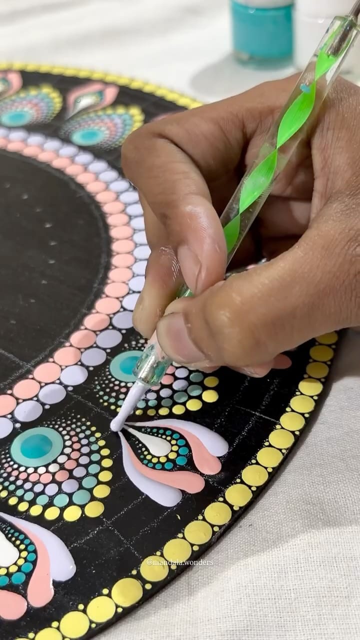 Post 9 by Pritupriya Das | Mandala Artist on Instagram (video)