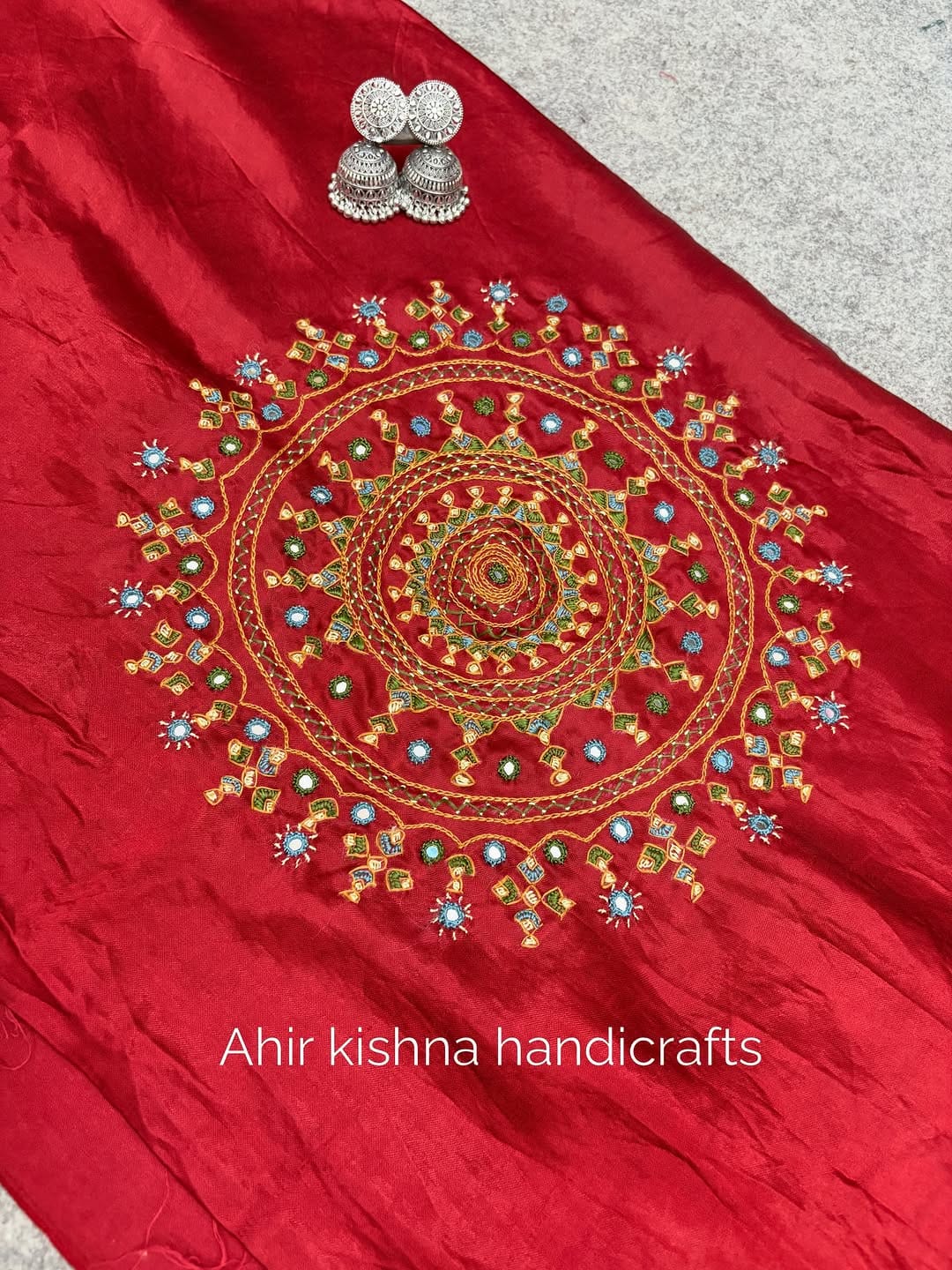 Post 4 by Ahir Kishna Handicrafts kutchhi blouse on Instagram (carousel)