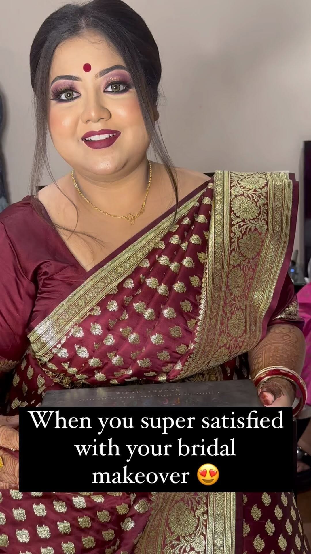 Post 9 by Shrouti's Makeover & Academy on Instagram (video)