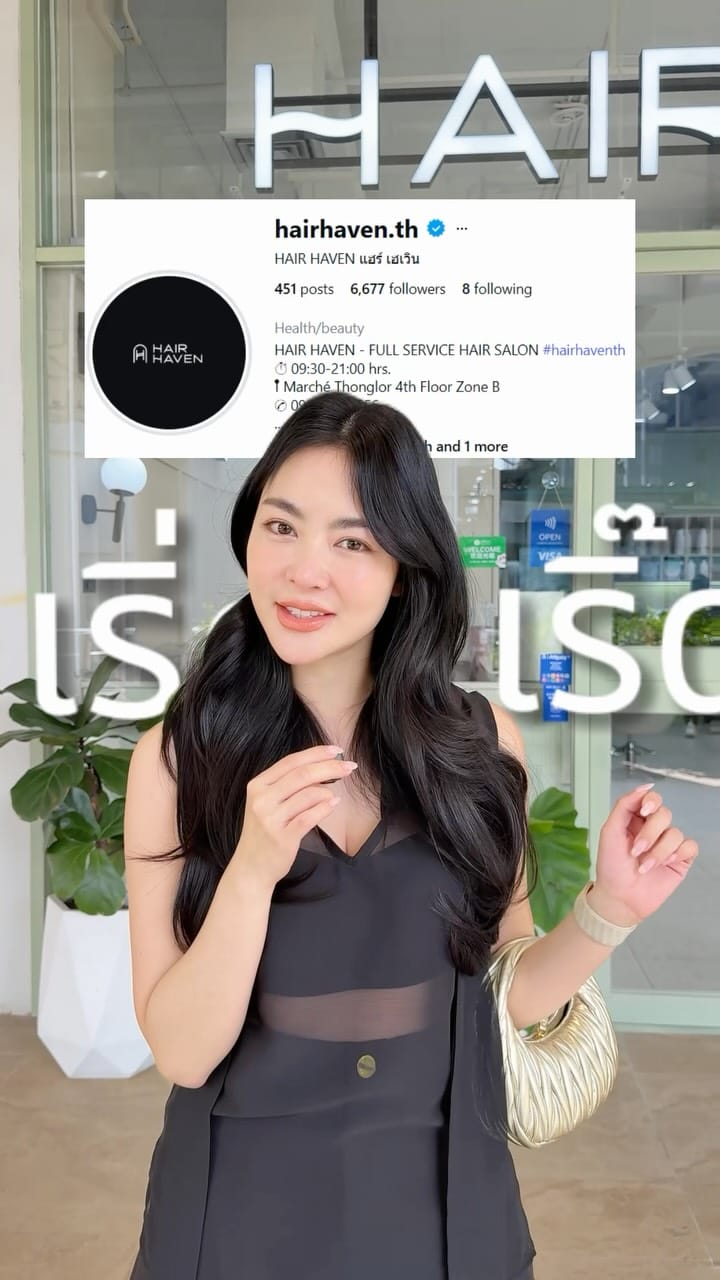 Post 8 by HAIR HAVEN แฮร์ เฮเวิน on Instagram (video)