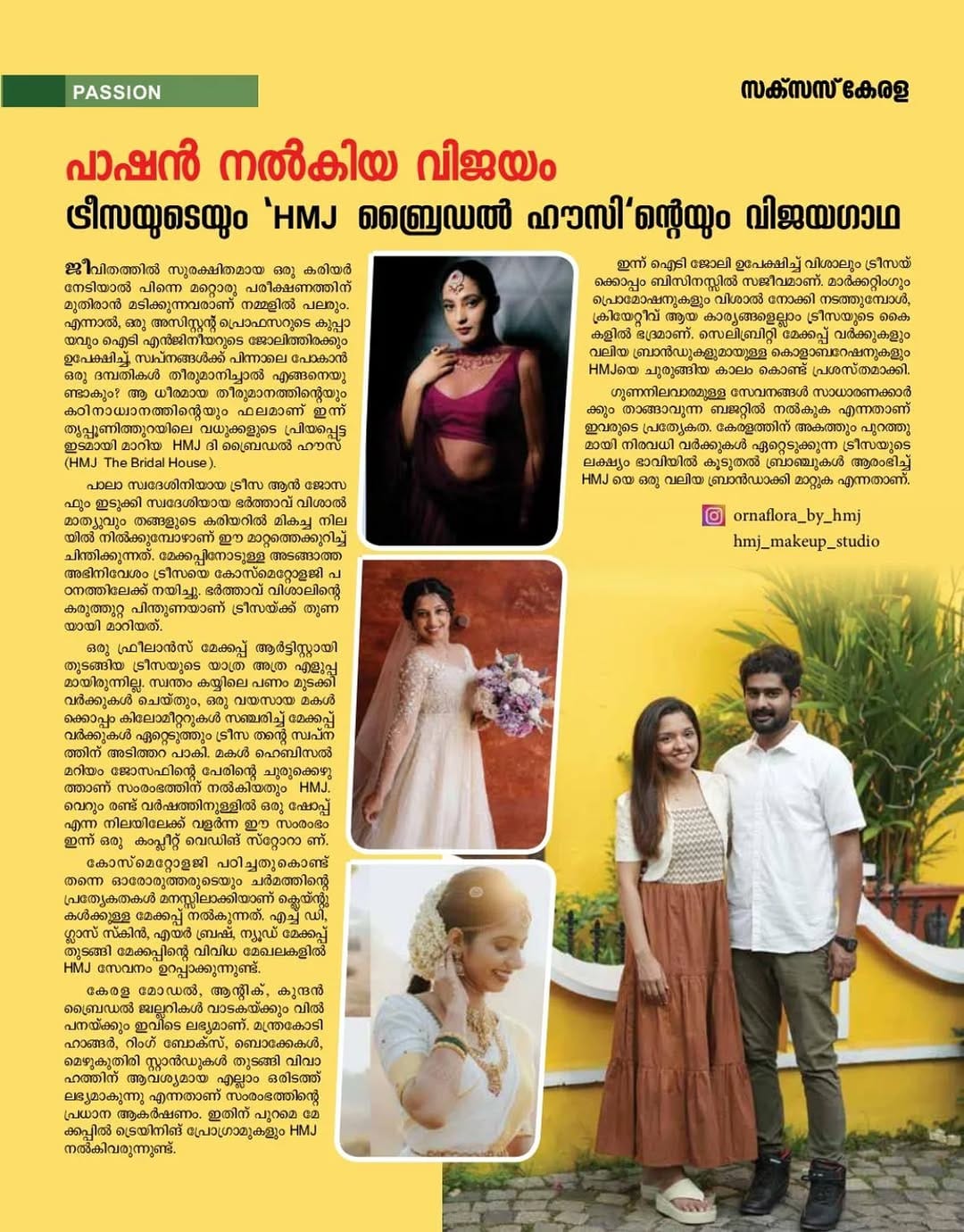 Post 8 by HMJ MAKEUP STUDIO BY TREESA | Kerala Makeup Artist on Instagram (image)