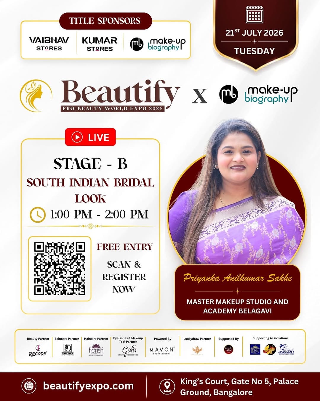 Post 4 by Master Makeup Studio & Academy | Belagavi & Hubli on Instagram (image)