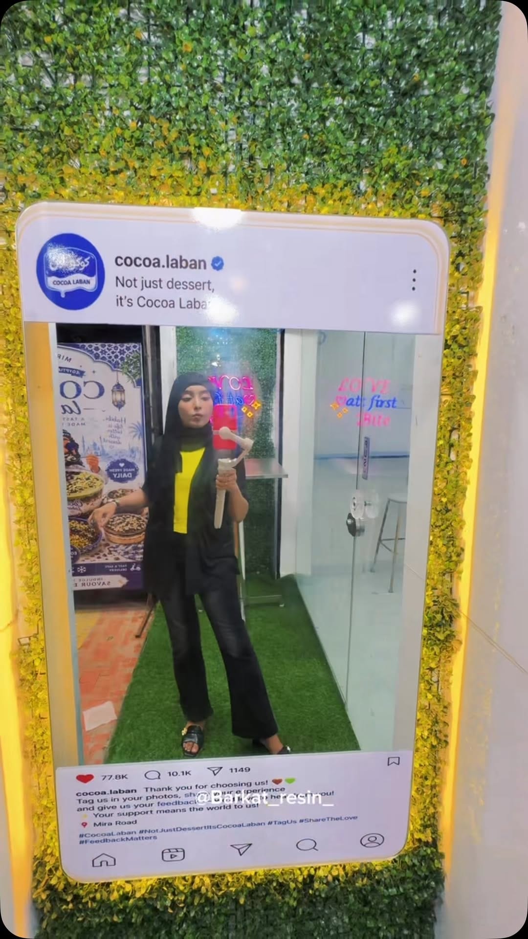 Post 2 by Barkat Resin ( Resin Art and Digital Marketing) on Instagram (video)