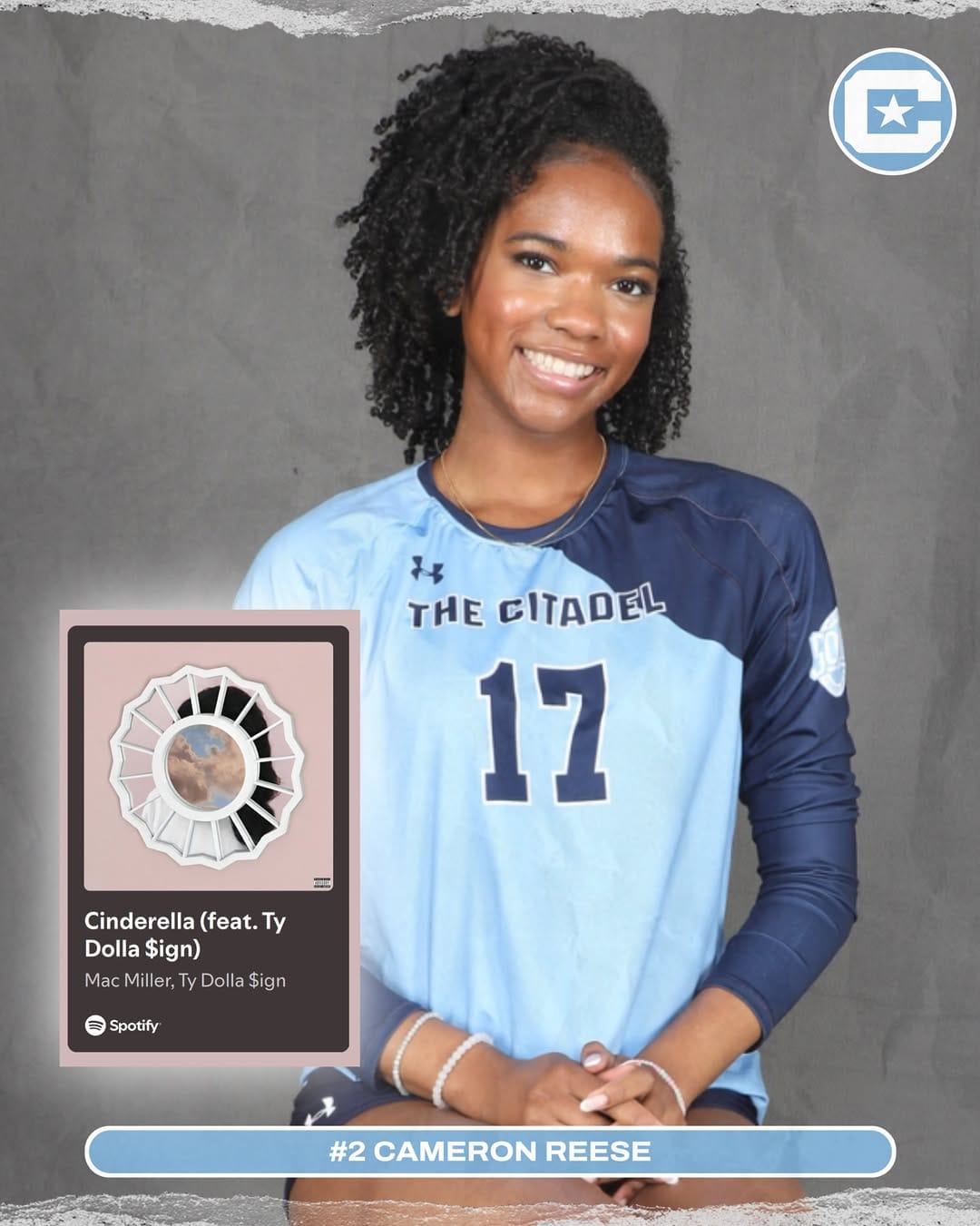 Post 1 by Citadel Volleyball on Instagram (image)