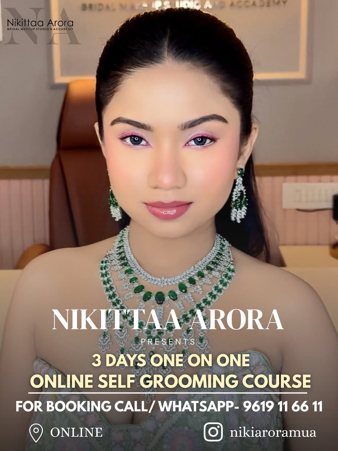 Post 5 by Niki Arora | Luxury Mumbai Bridal Makeup Artist on Instagram (image)