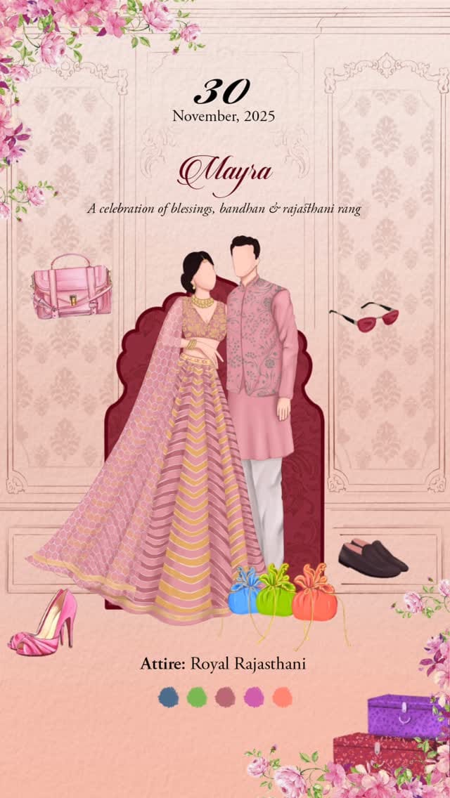 Post 5 by PixelsByPrachi | Wedding Invites on Instagram (video)
