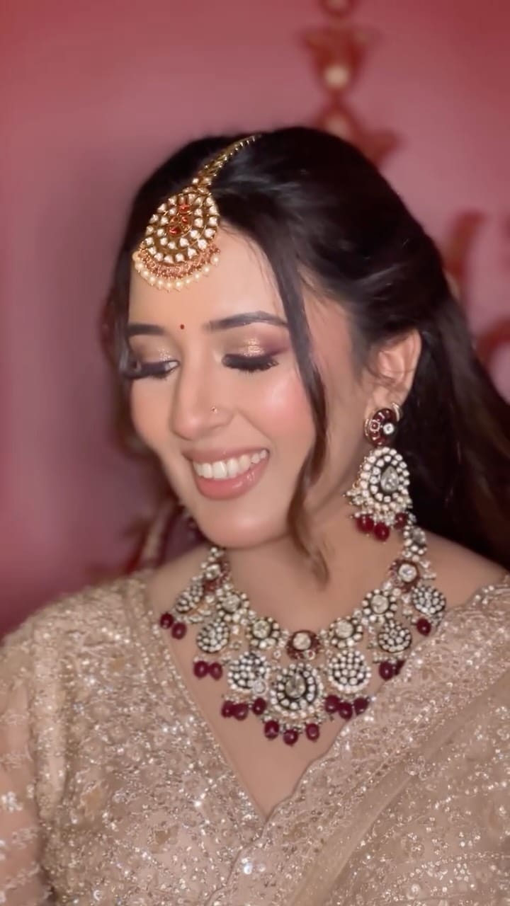 Post 7 by Heritage Bridess by Nancy bhatia I Saharanpur Makeup Artist on Instagram (video)