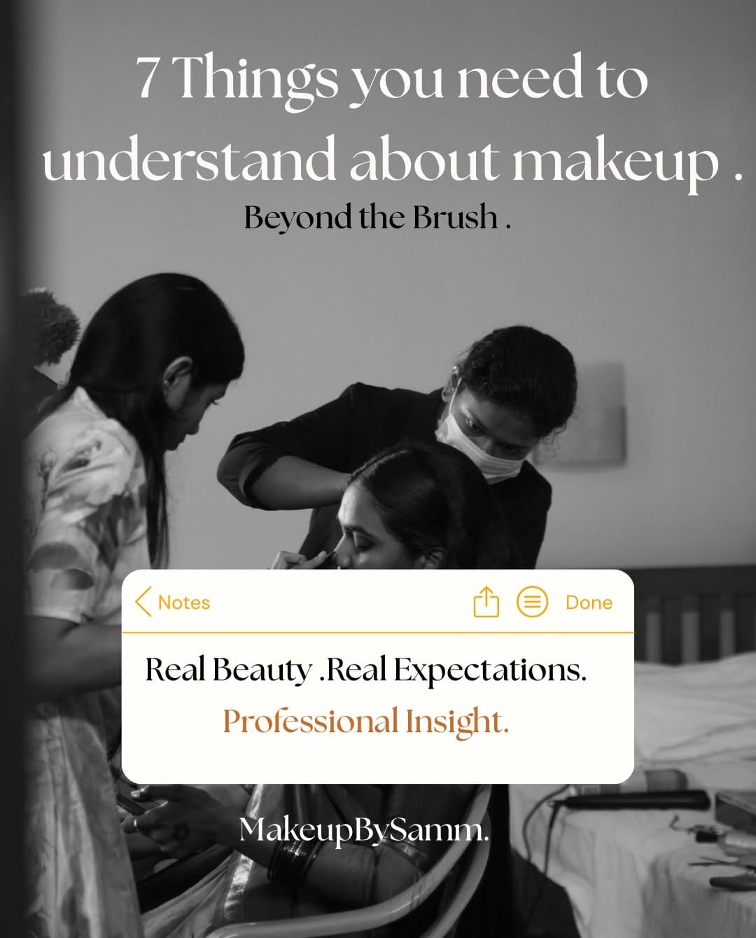 Post 6 by Sammyuktha | IMA Certified Makeup Artist on Instagram (carousel)
