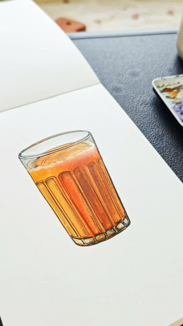 Post 2 by Abhidnya Waghmare ✨ Artist | Urban Sketching | Watercolor & Ink on Instagram (video)