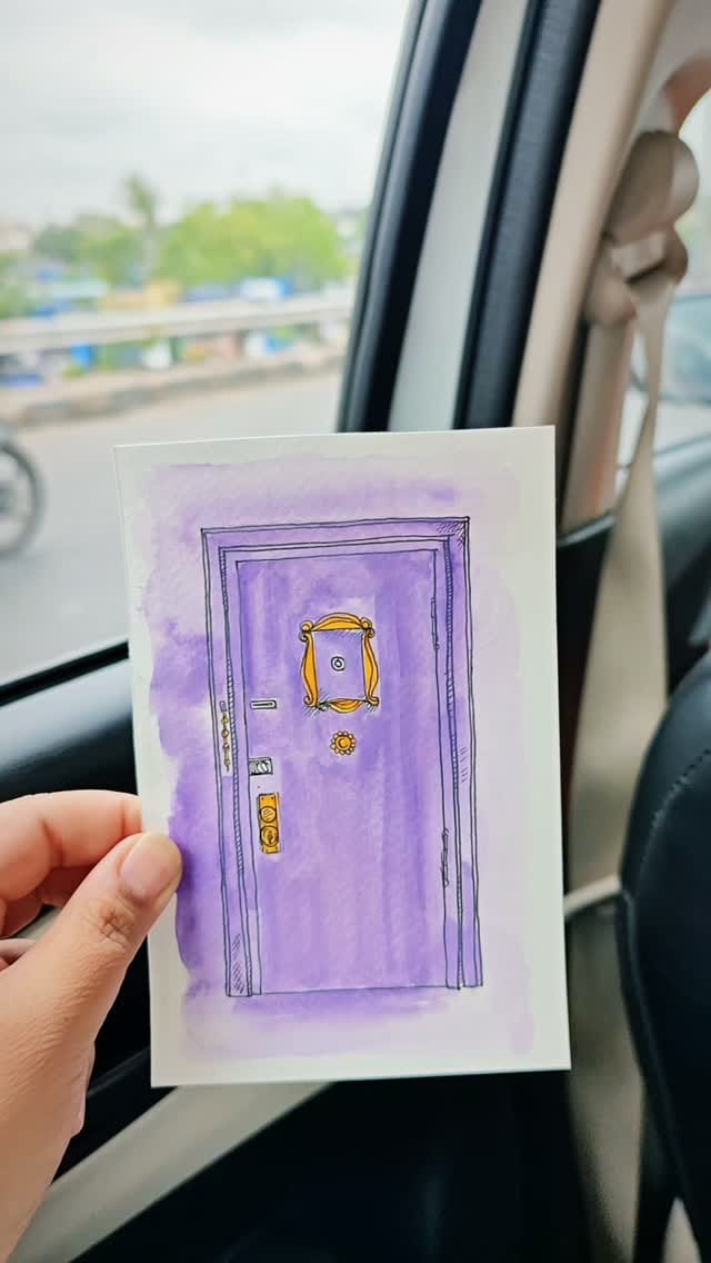 Post 6 by Abhidnya Waghmare ✨ Artist | Urban Sketching | Watercolor & Ink on Instagram (video)