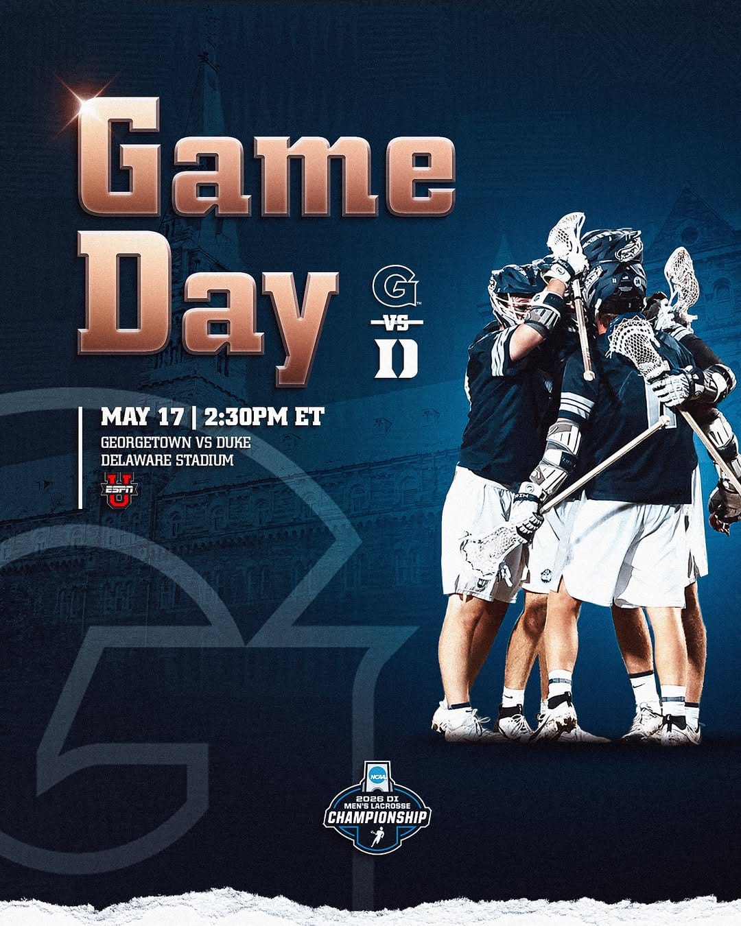 Post 6 by Georgetown Men’s Lacrosse on Instagram (image)