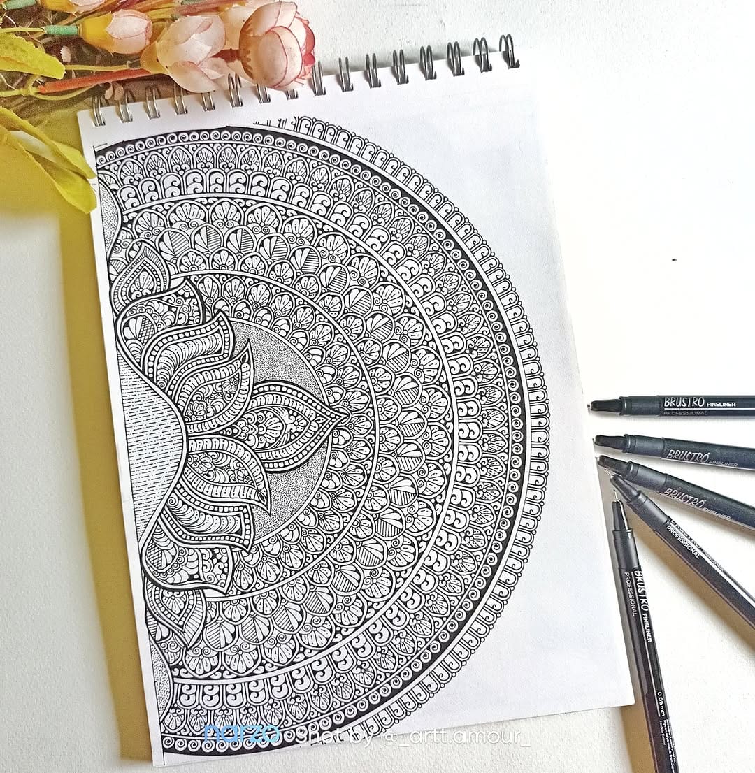 Post 10 by Alekhya | Mandala Artist on Instagram (image)