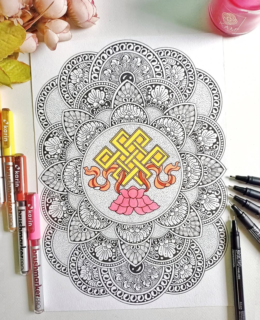 Post 4 by Alekhya | Mandala Artist on Instagram (image)