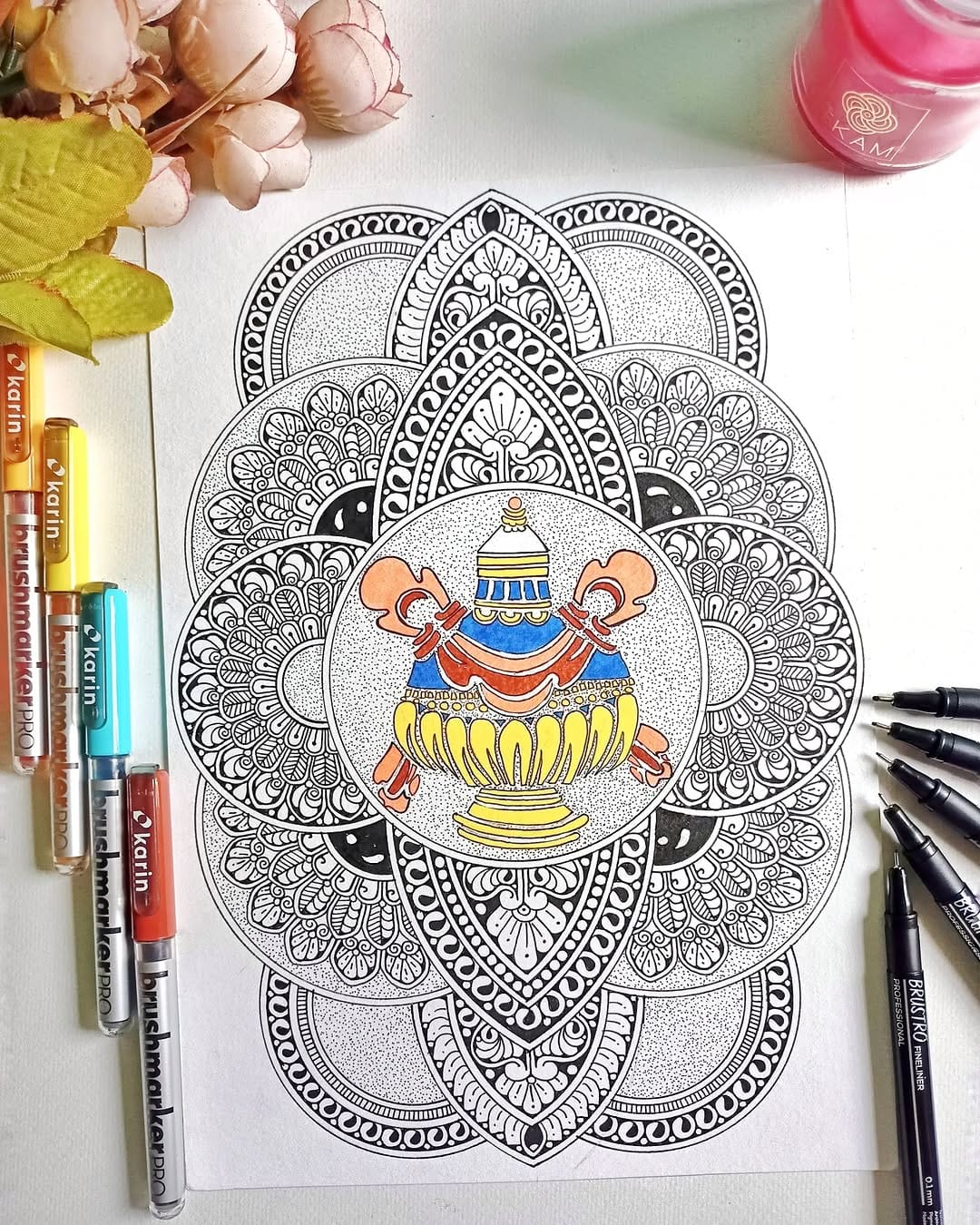 Post 2 by Alekhya | Mandala Artist on Instagram (image)