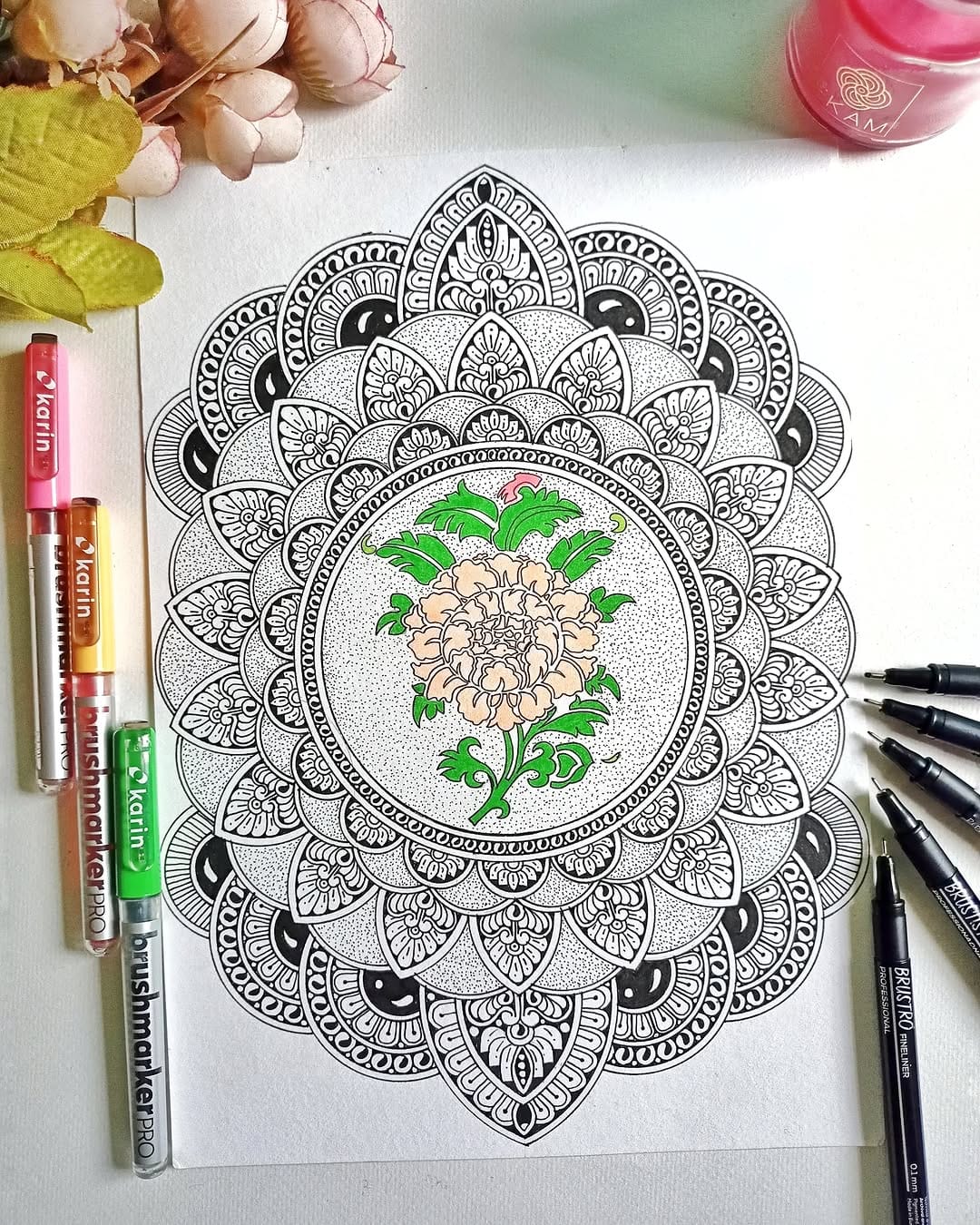 Post 6 by Alekhya | Mandala Artist on Instagram (image)