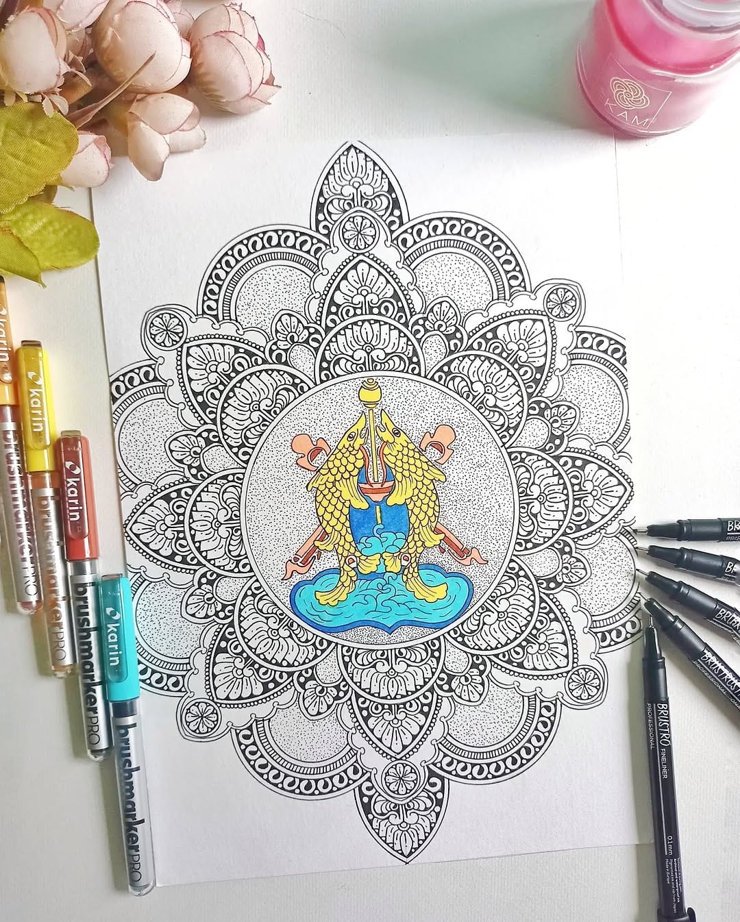 Post 7 by Alekhya | Mandala Artist on Instagram (image)