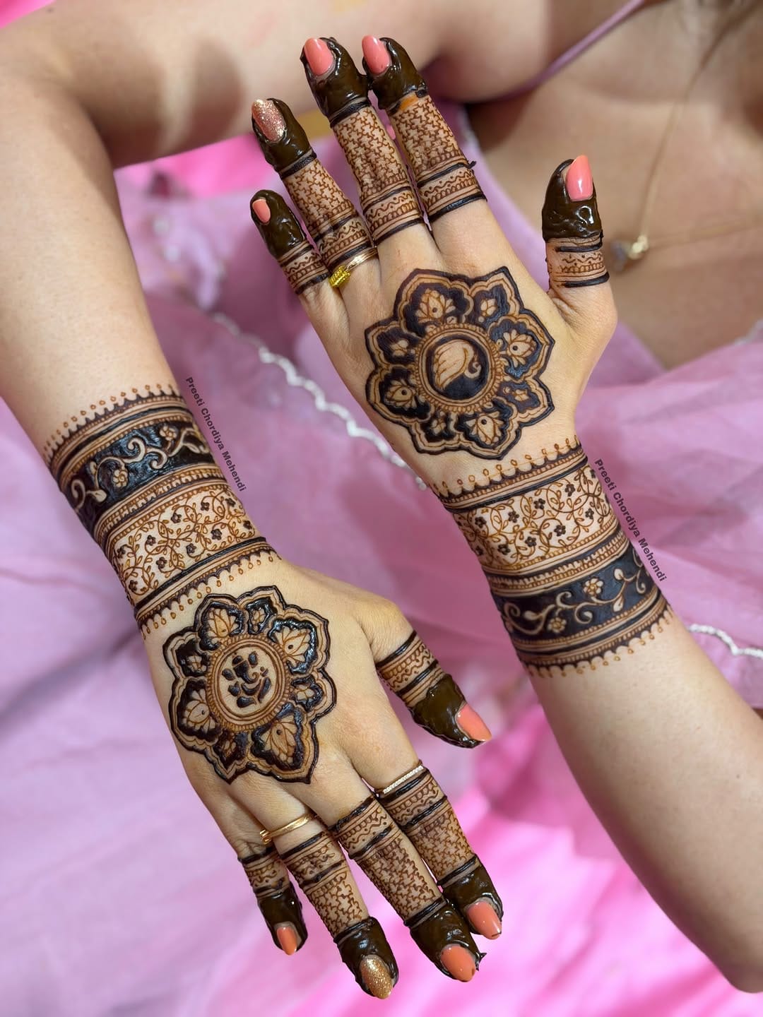 Post 3 by Jiya Chordiya | Bridal Mehendi Artist | Pune on Instagram (carousel)