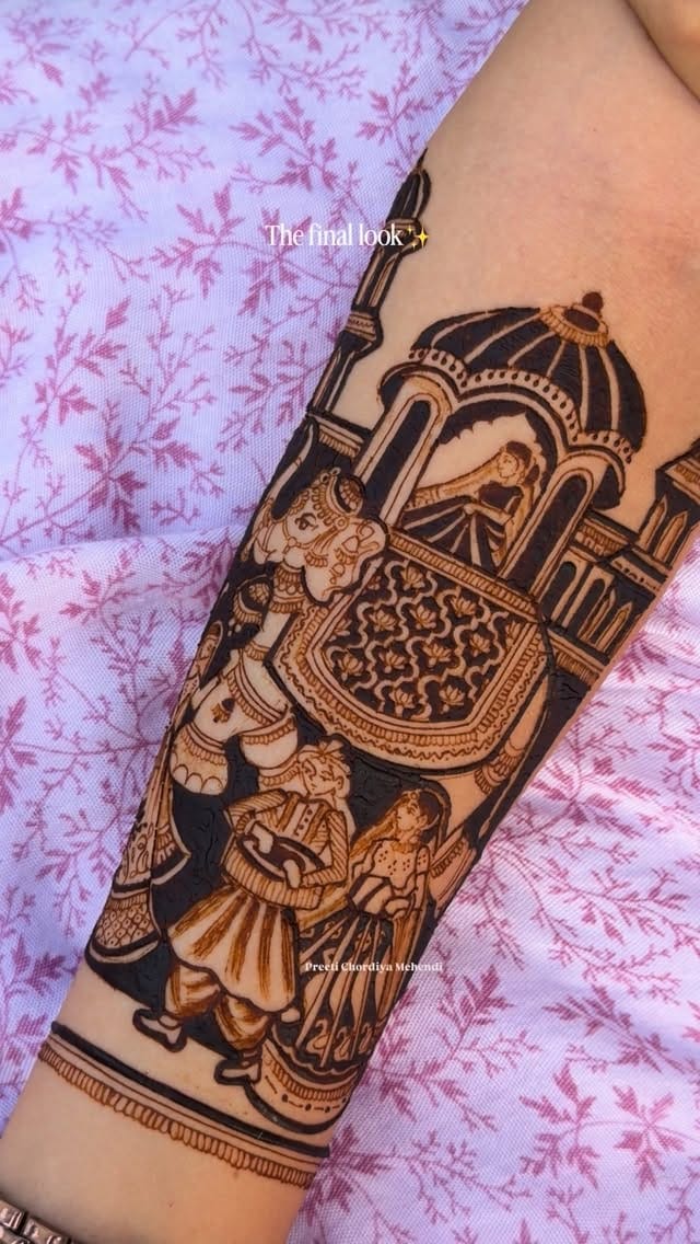 Post 7 by Jiya Chordiya | Bridal Mehendi Artist | Pune on Instagram (video)