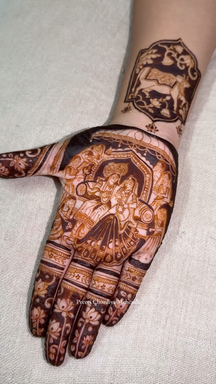 Post 1 by Jiya Chordiya | Bridal Mehendi Artist | Pune on Instagram (video)