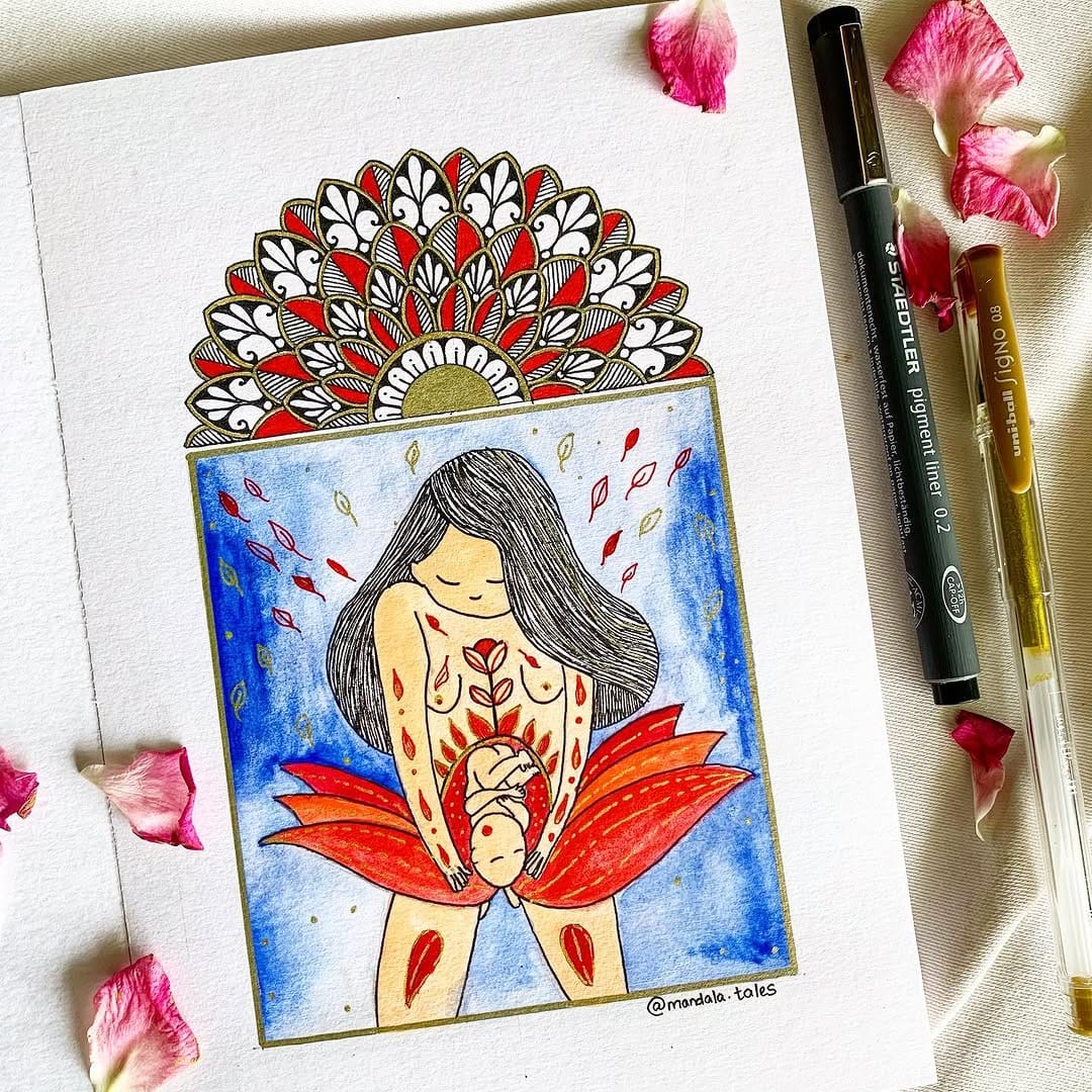 Post 9 by Sayani|Mandala Artist|Educator on Instagram (image)