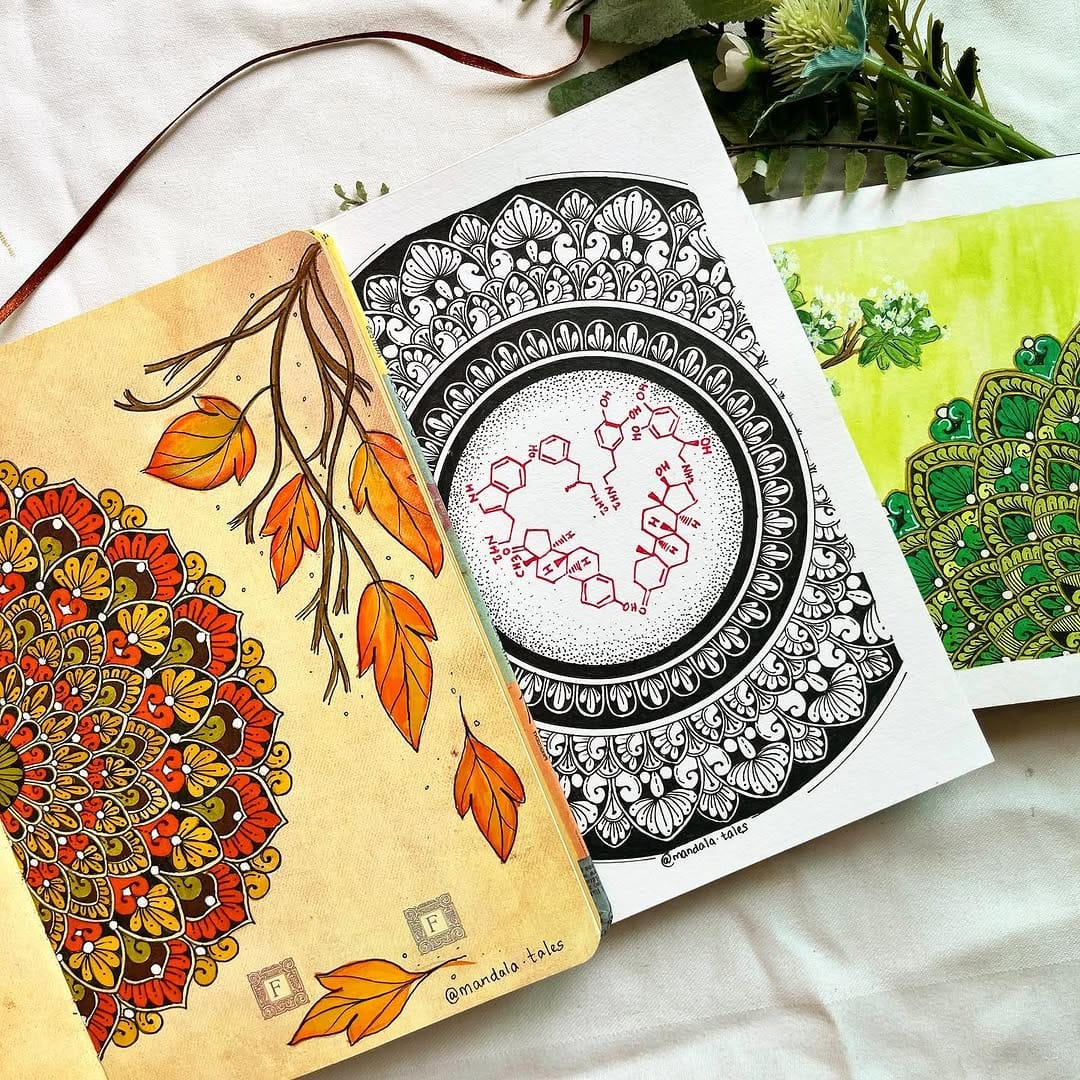 Post 1 by Sayani|Mandala Artist|Educator on Instagram (image)